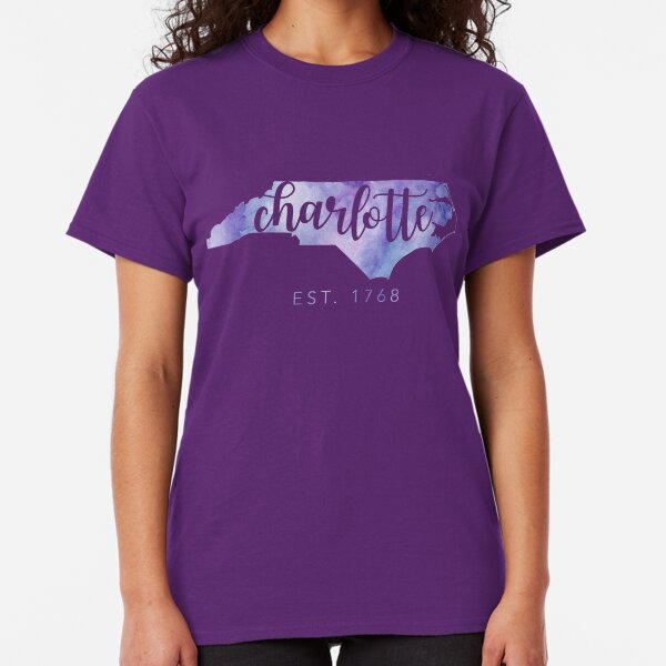 Charlotte, North Carolina (Purple) Classic T-Shirt