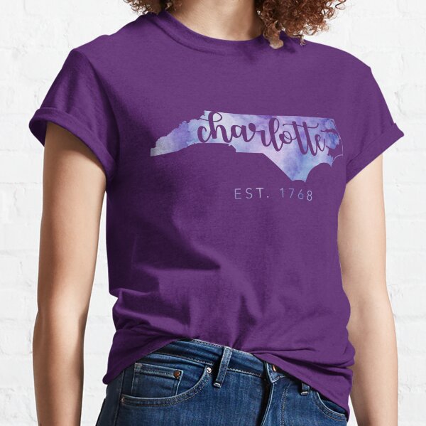 Charlotte, North Carolina (Purple)  Classic T-Shirt