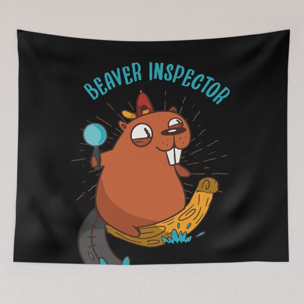 Item preview, Beaver Inspector Funny Hidden Message Adult Humor designed and sold by artado.