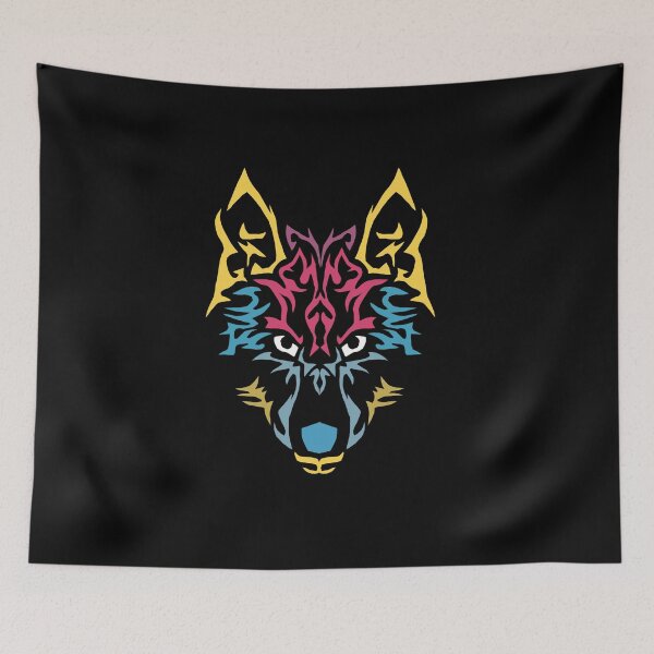 Item preview, Cool Colorful Wolf Head | Aztec Wolf Head designed and sold by Grafik0.