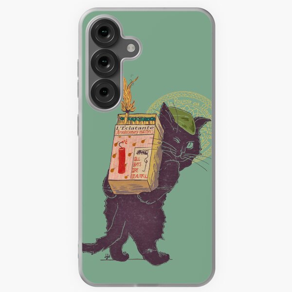Artikel-Vorschau von Ich brenne vor Liebe für die Revolution – Art Nouveau Cat, designt und verkauft von Loki Propagandart.