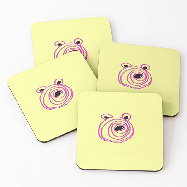 Item preview, Pink green dog swirl  designed and sold by ArtistRebeccaLS.
