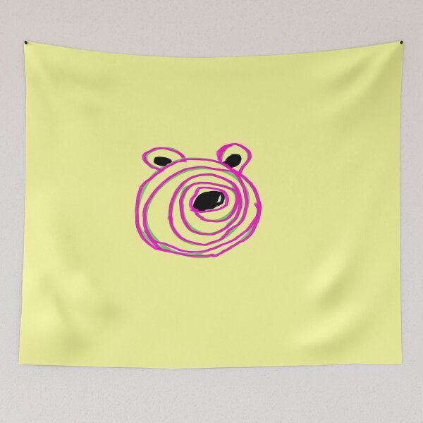 Item preview, Pink green dog swirl  designed and sold by ArtistRebeccaLS.