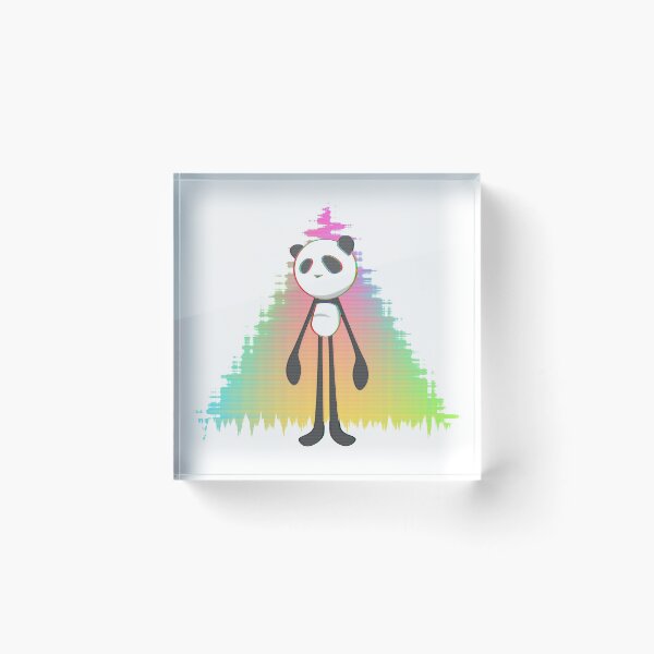 Item preview, Pandalien glitch rainbow designed and sold by animinimal.