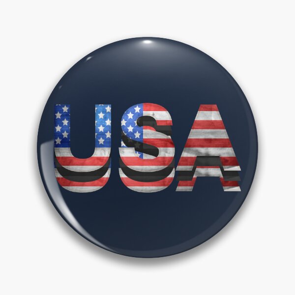Item preview, USA american flag red white blue and black typography designed and sold by Fashionmonger.