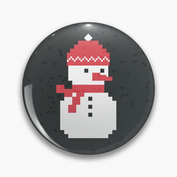 Artikelvorschau, Pixel Schneemannbande - Anthrazit entworfen und verkauft von Daisy Beatrice.