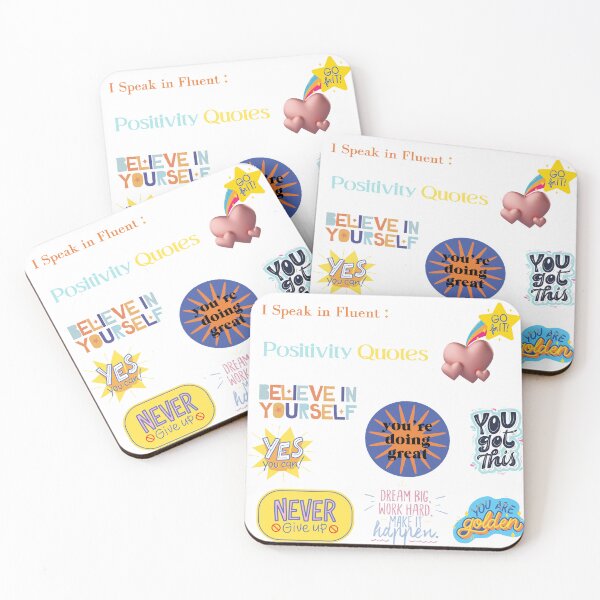 Item preview, I speak in fluent Positivity  Quotes designed and sold by Puns-N-Such.