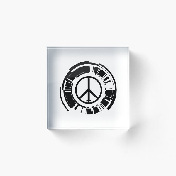 Peace Walker Logo Acrylic Block