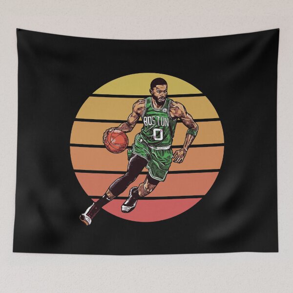 Item preview, Jason Tatum Retro Sunset Illustration designed and sold by COURT-VISION.