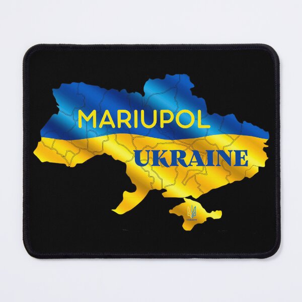 Item preview, Mariupol, Ukrainian city, Ukraine map designed and sold by PrintGood.