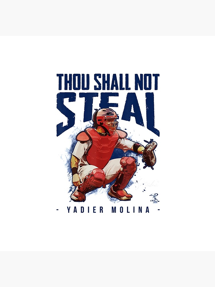 Yadier Molina - Thou Shall Not Steal Unisex Jersey Tee - Designed