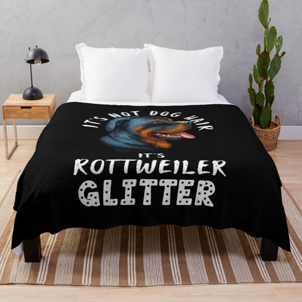 Item preview, It's not dog hair it's ROTTWEILER glitter funny dog quote designed and sold by theshirtinator.