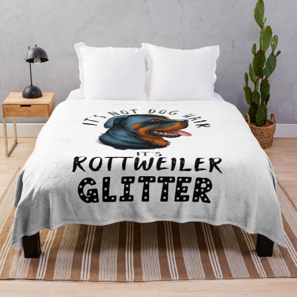 Item preview, It's not dog hair it's ROTTWEILER glitter funny dog quote designed and sold by theshirtinator.