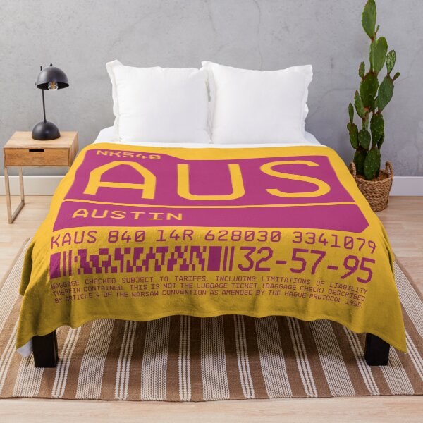 Artikelvorschau, Luggage Tag C - AUS Austin USA entworfen und verkauft von VoodooCircus.