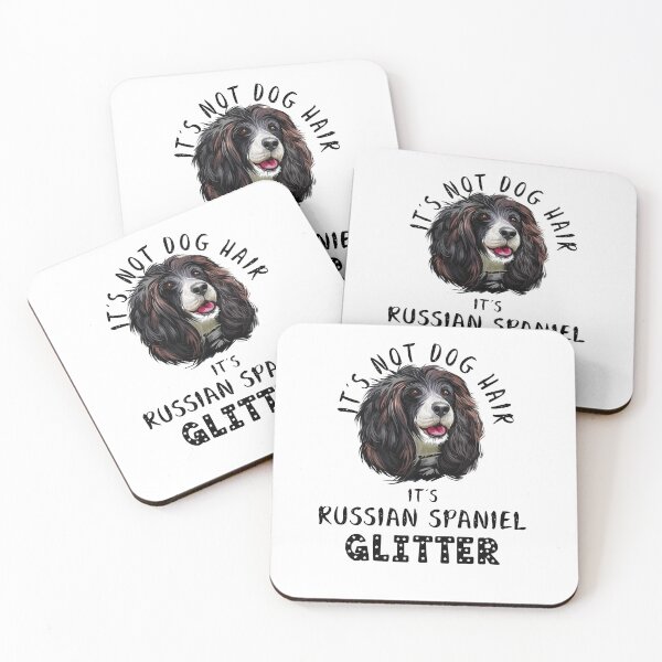 Item preview, It's not dog hair it's RUSSIAN SPANIEL glitter funny dog quote designed and sold by theshirtinator.