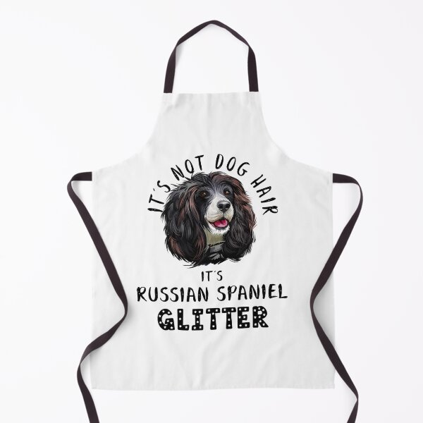 Item preview, It's not dog hair it's RUSSIAN SPANIEL glitter funny dog quote designed and sold by theshirtinator.