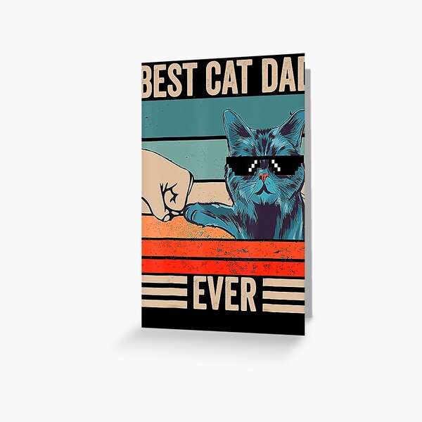 Item preview, Vintage Best Cat Dad Ever Bump Fist father's day  designed and sold by AaronWeedo.