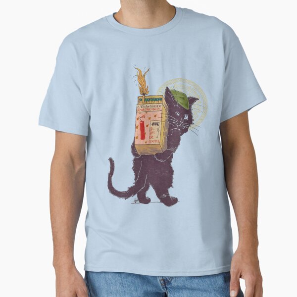 Aperçu de l'œuvre Je brule d’amour pour la révolution – Chat Art Nouveau créée et vendue par Loki Propagandart.