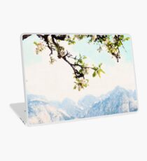 Apple Blossoms and Mountains Laptop Skin