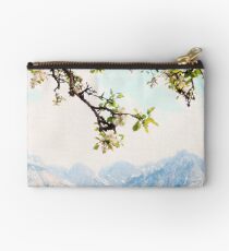 Apple Blossoms and Mountains Studio Pouch