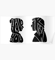Han and Leia - I Love You, I Know Poster