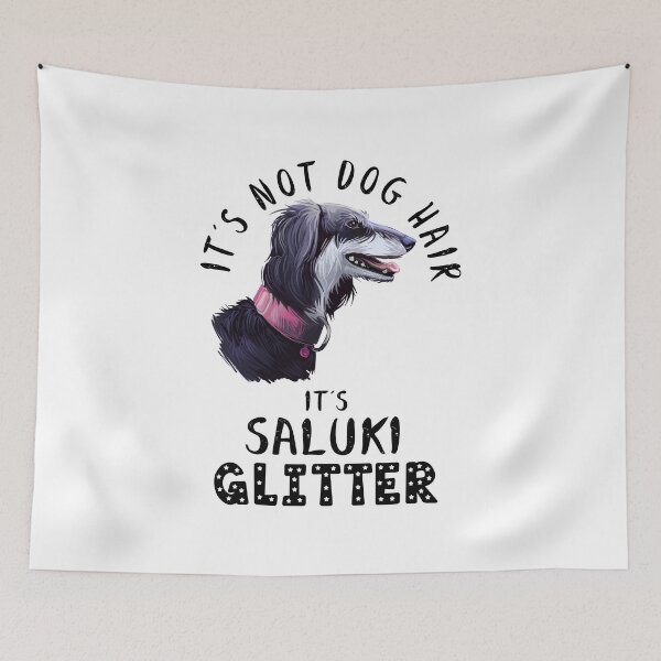 Item preview, It's not dog hair it's SALUKI glitter funny dog quote designed and sold by theshirtinator.