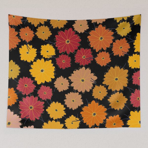 Item preview, Dark Floral - Autumn Flowers designed and sold by ckylin.