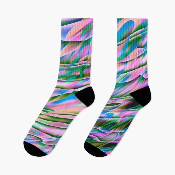 Item preview, Modern Multicolor Abstract Curvy Lines Digital Art designed and sold by AraljanFusion.