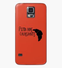 Der Bäcker hat Croissants (schwarzes Design) Hülle & Klebefolie für Samsung Galaxy