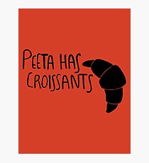 The Baker Has Croissants (Black Design) Photographic Print