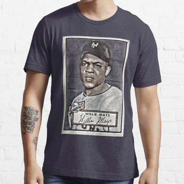 Willie Mays 1951 Bowman Yq6 Essential T-Shirt for Sale by EvelynScrog