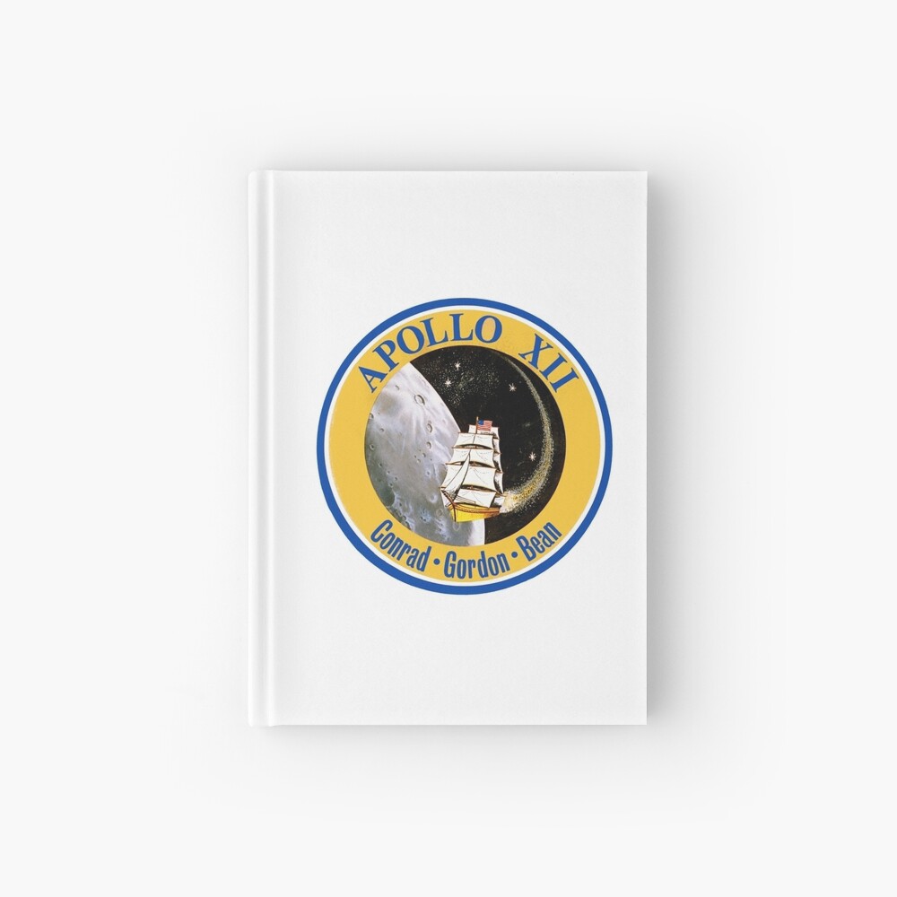 "apollo 12 mission logo" hardcover journalquatrosales