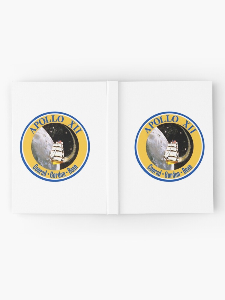 "apollo 12 mission logo" hardcover journalquatrosales