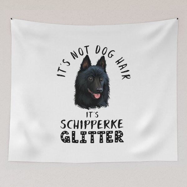 Item preview, It's not dog hair it's SCHIPPERKE glitter funny dog quote designed and sold by theshirtinator.