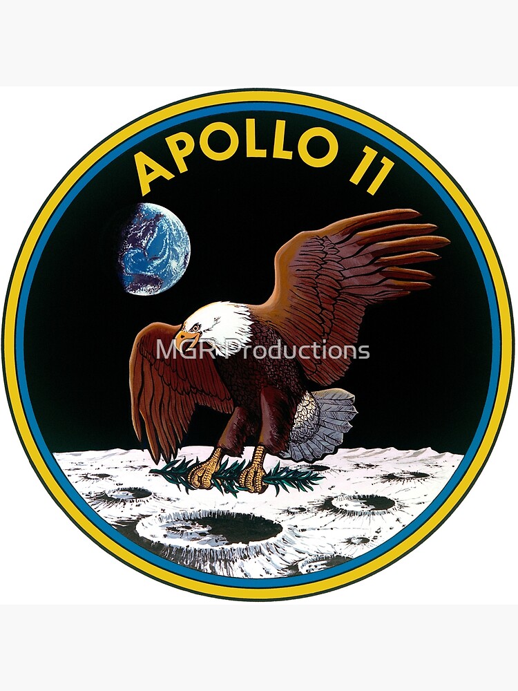 Discover Apollo 11 Mission Logo Premium Matte Vertical Poster