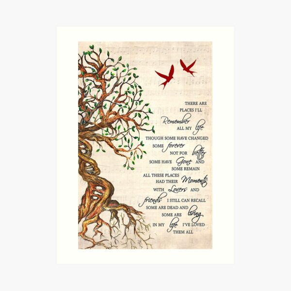 Grateful Dead Song Lyric Art Print 