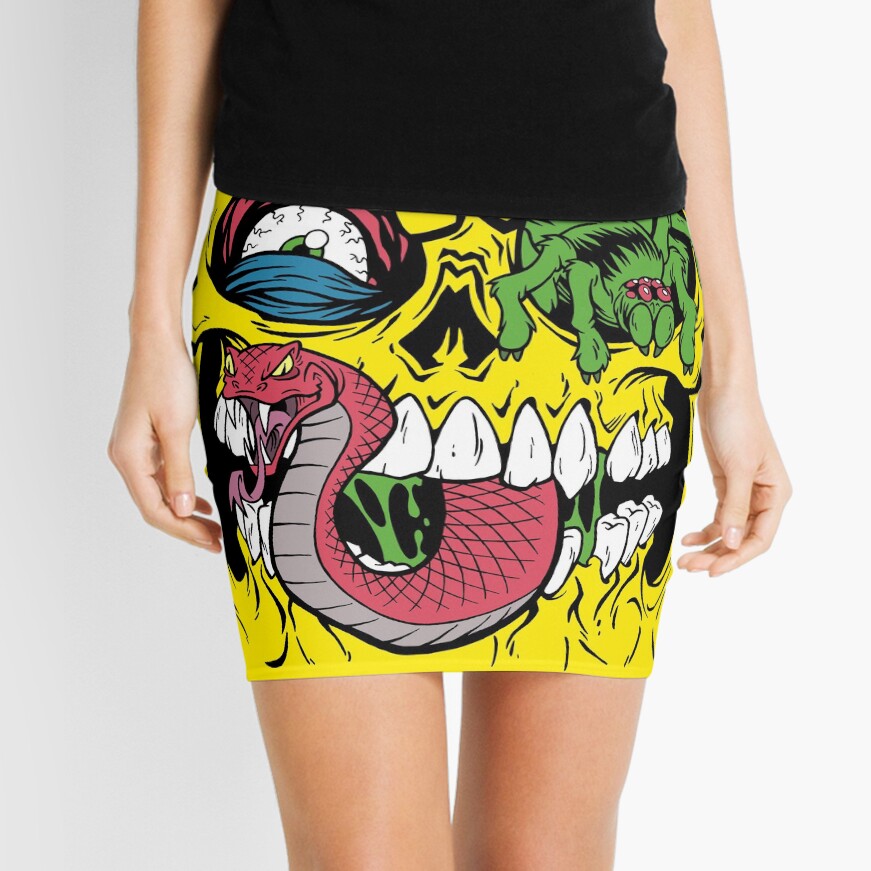 BONE HEAD Mini Skirt