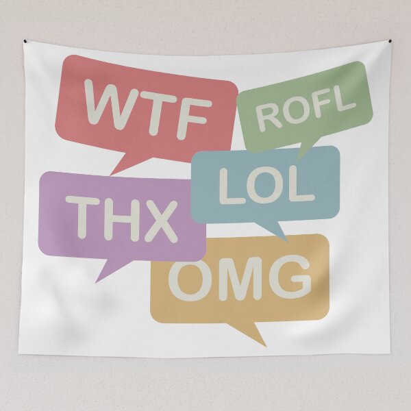 Item preview, Social Media wtf rofl lol thx omg tee designed and sold by quickkaart.