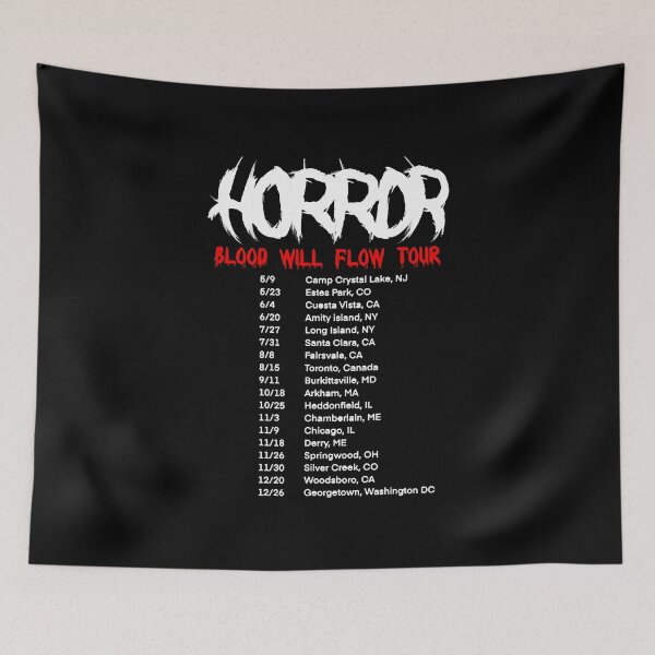 Item preview, Horror Movie Tour Shirt T-Shirt designed and sold by Ajdore82.