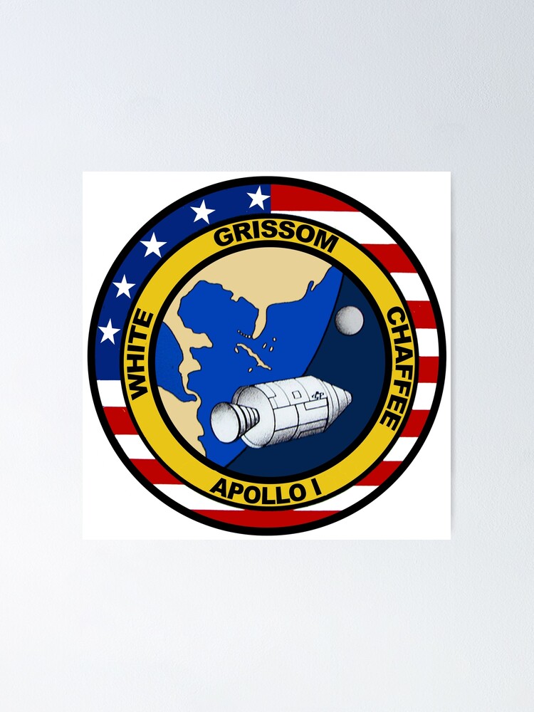 "apollo 1 mission logo" posterquatrosales redbubble