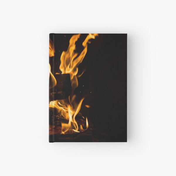 Hot Sparks - Hygge Comfort and Warmth by the Fireplace Hardcover Journal