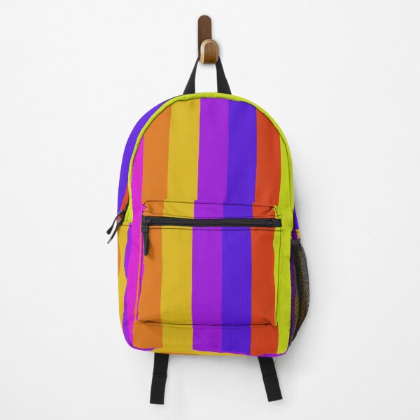 Item preview, bright colorful rainbow stripe pattern designed and sold by pauloneill-art.