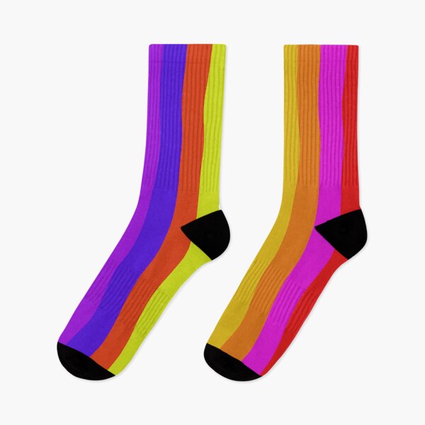 Item preview, bright colorful rainbow stripe pattern designed and sold by pauloneill-art.
