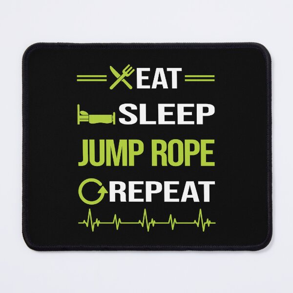Item preview, Funny Eat Sleep Repeat Jumping Rope Jump Skipping Rope designed and sold by HappyTshirt1239.