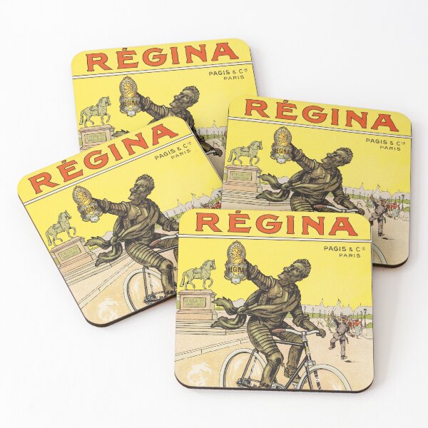 Item preview, REGINA CYCLES Paris Pagis & Cie Vintage French Bicycle Poster Advertisement  designed and sold by retroposters.