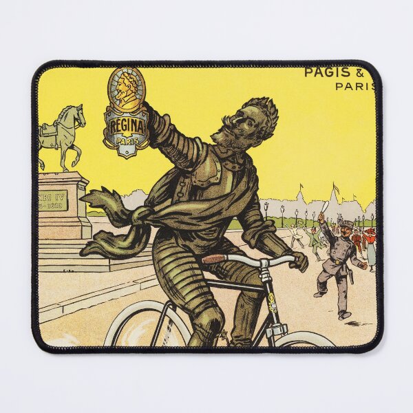 Item preview, REGINA CYCLES Paris Pagis & Cie Vintage French Bicycle Poster Advertisement designed and sold by retroposters.