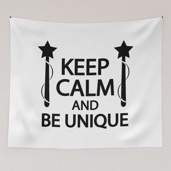 Item preview, Keep calm and be unique designed and sold by Colorfulandfun.