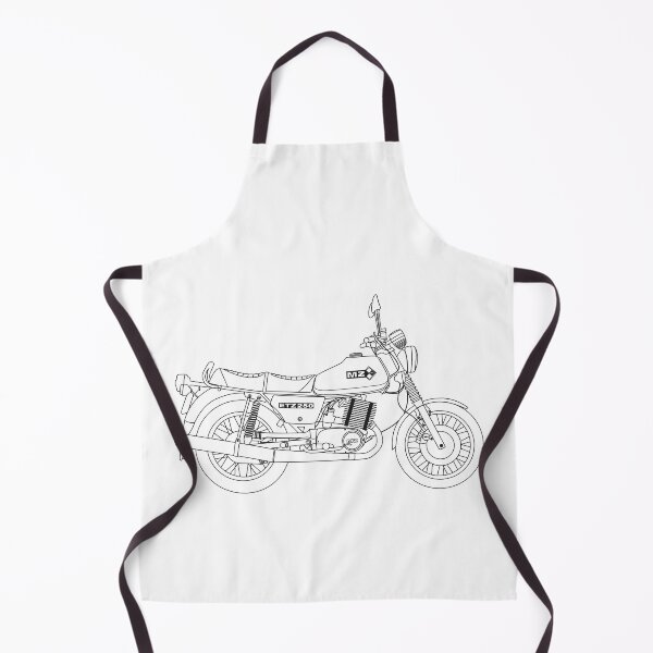 Item preview, MZ ETZ 250 motorbike two stroke black lines best t-shirt design designed and sold by EdimDesign.