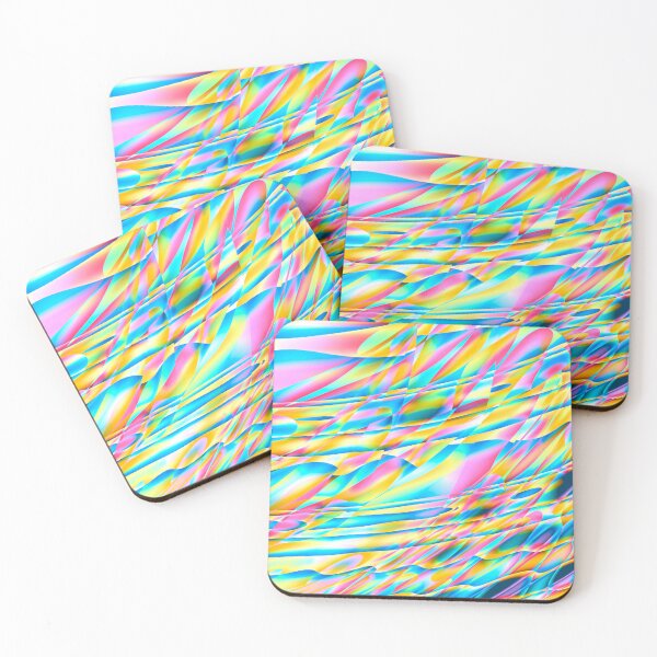 Item preview, Yellowish Multicolor Abstract Curved Lines Digital Art designed and sold by AraljanFusion.