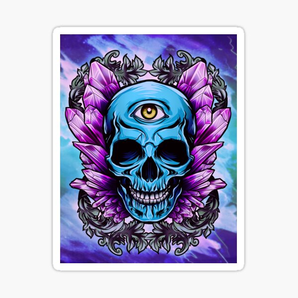 Item preview, Skull and Crystals designed and sold by Peregrine  Jazmin.